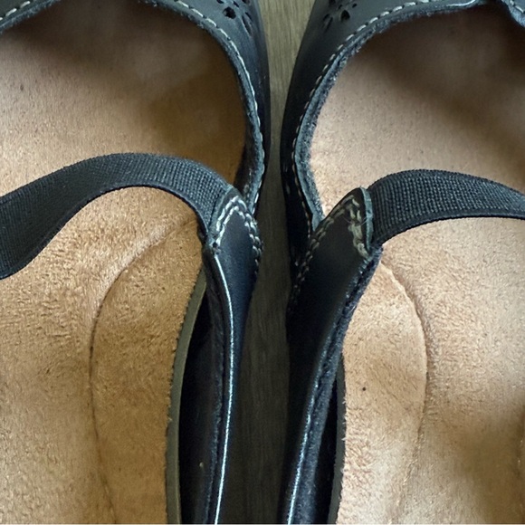 Earth Origins Black Perforated Florence Mary Jane Comfort Walking Shoes Size 7 - Picture 13 of 14